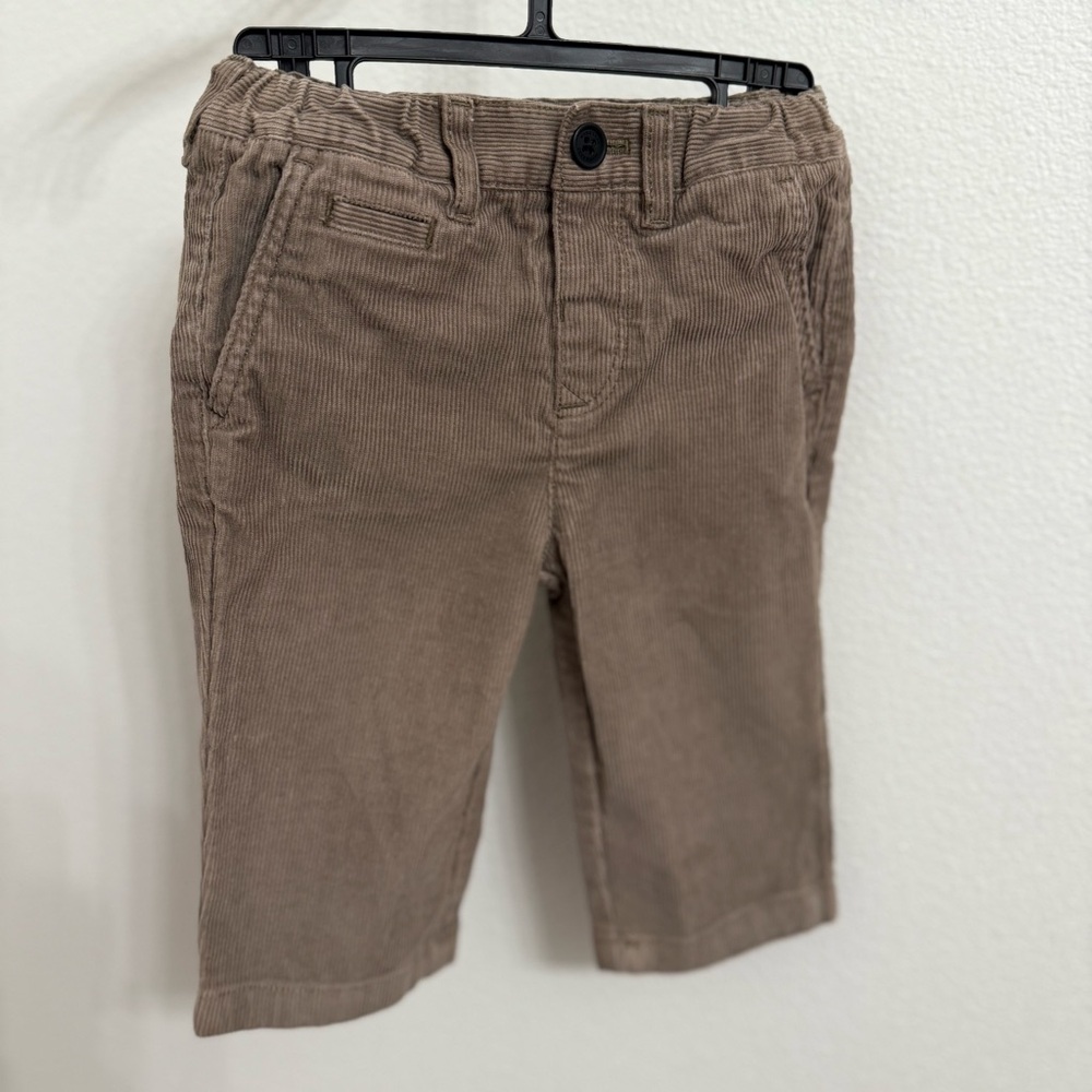 Kids Brown Corduroy Burberry Pants